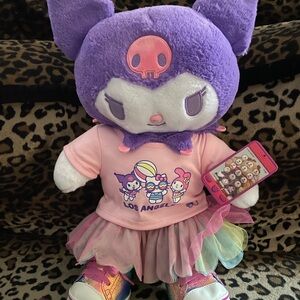 Purple Kuromi plushie (brand new) with lots of goodies
